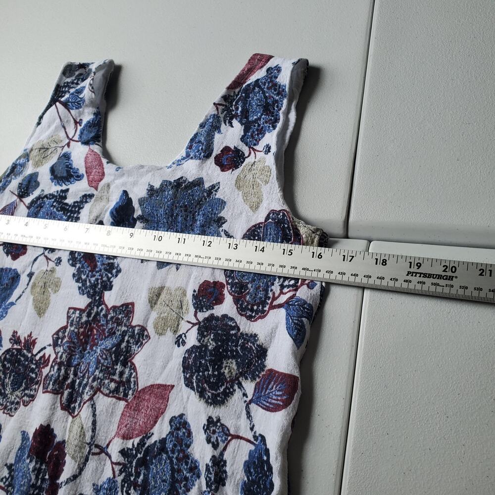 Radzoli Dress Womens Small Blue Floral Sleeveless Ruffle Hem Sundress - Picture 6 of 11